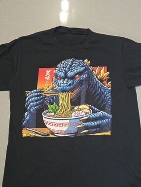 Godzilla Ramen Graphic Tee - Black